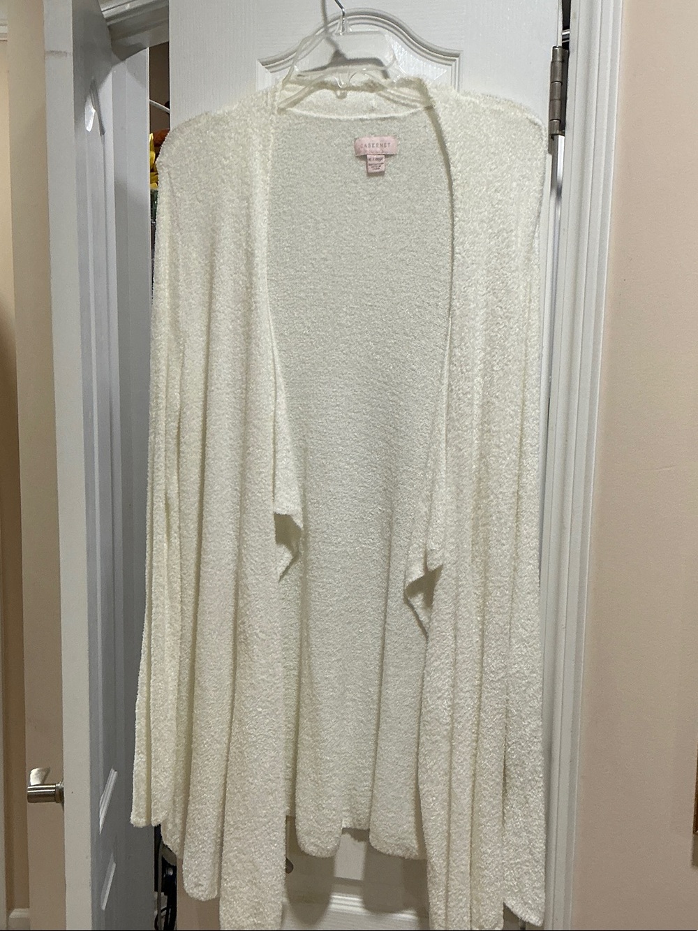 White Terry Cloth Swimsuit Cover-Up.